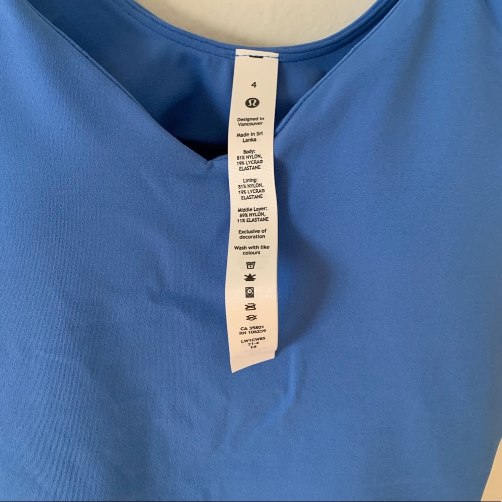 lululemon Align Tank Top Blue Nile Size 4 New NWT - Picture 4 of 15